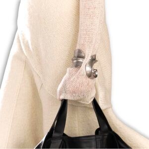 ZARA Semi Circular Cuff Bracelet Silver tone